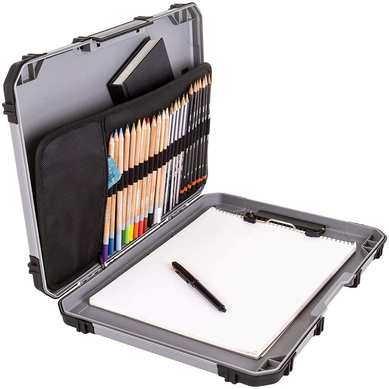 Sketch Board, Portable Drawing Surface with Internal Art & Craft Storage, Grey
